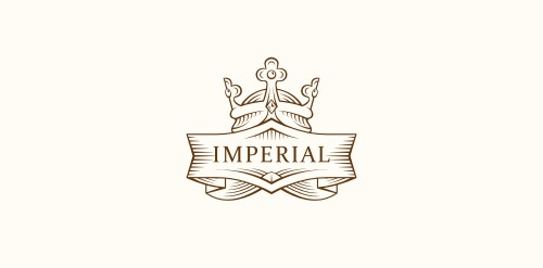 复古徽章风格的IMPERIAL logo设计