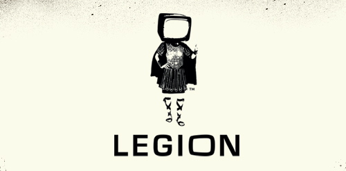 简约风格的'LEGION'标志设计