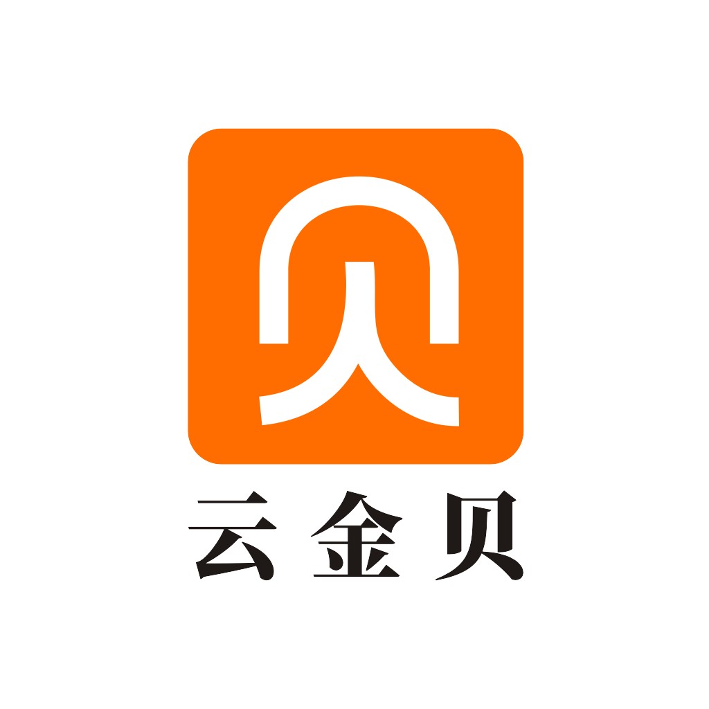 简洁橙色方块logo设计