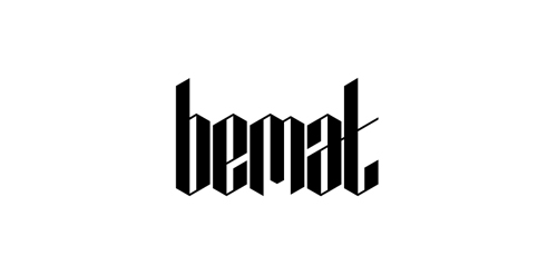 简约现代风格的bemat logo设计