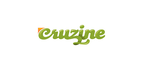 Cruzine Logo设计:现代简洁字体风格