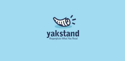 Yakstand Logo设计:创意牛角图标