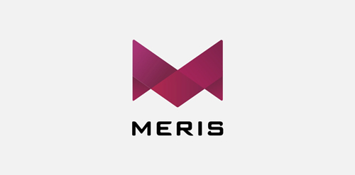 Meris Logo设计:简洁几何风格