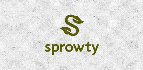 简约自然风S形logo设计