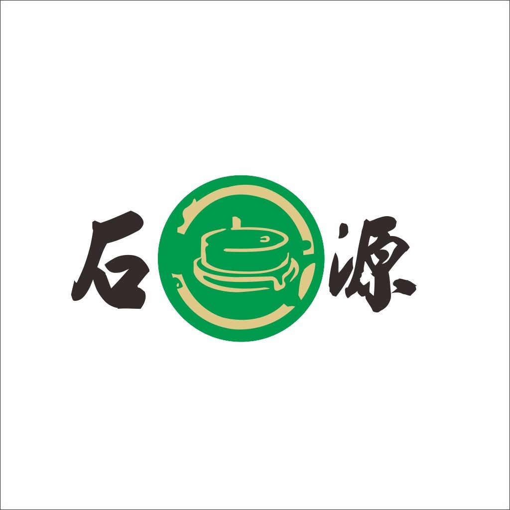 绿色简约火锅店logo设计