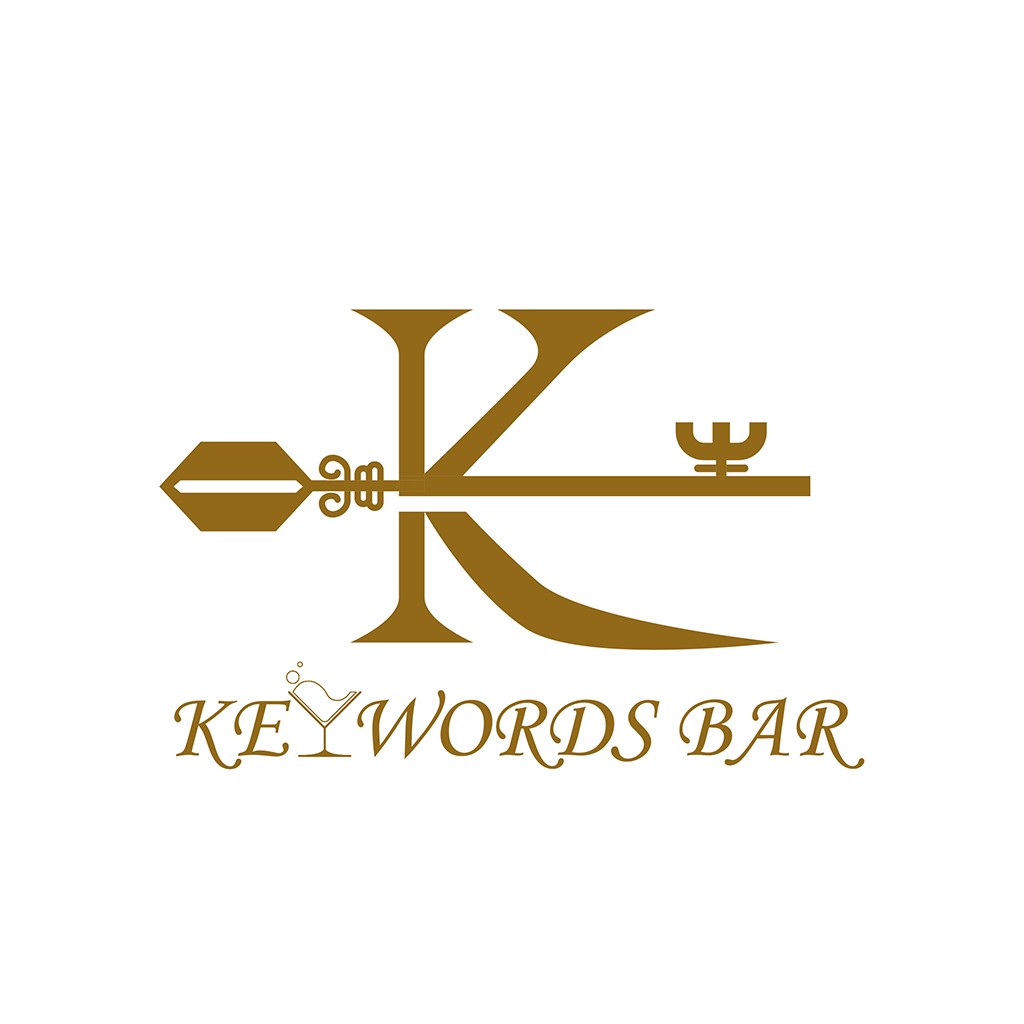关键词设计：金色优雅酒吧Logo