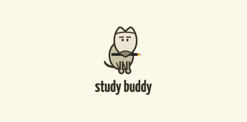 猫头鹰学习伙伴logo设计