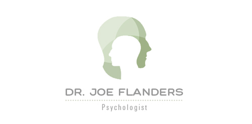心理学家Dr. Joe Flanders的简约logo设计