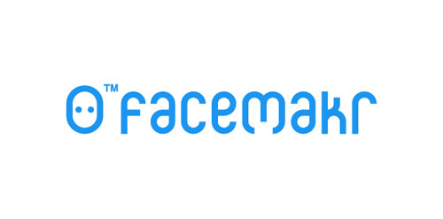 FaceMaker Logo设计:简洁科技感