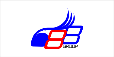 888 Group Logo设计：现代简洁风格