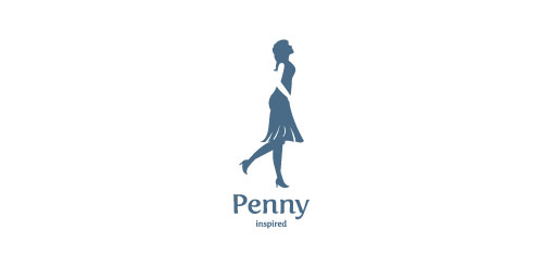 简约女性形象logo设计