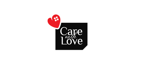 爱心与关怀:Care with Love Logo设计