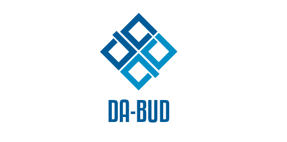 现代简约风格的DA-BUD品牌logo设计