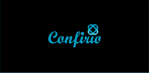 蓝色简洁现代风格的Confiruo logo设计