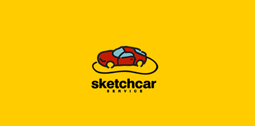 简约汽车服务logo设计