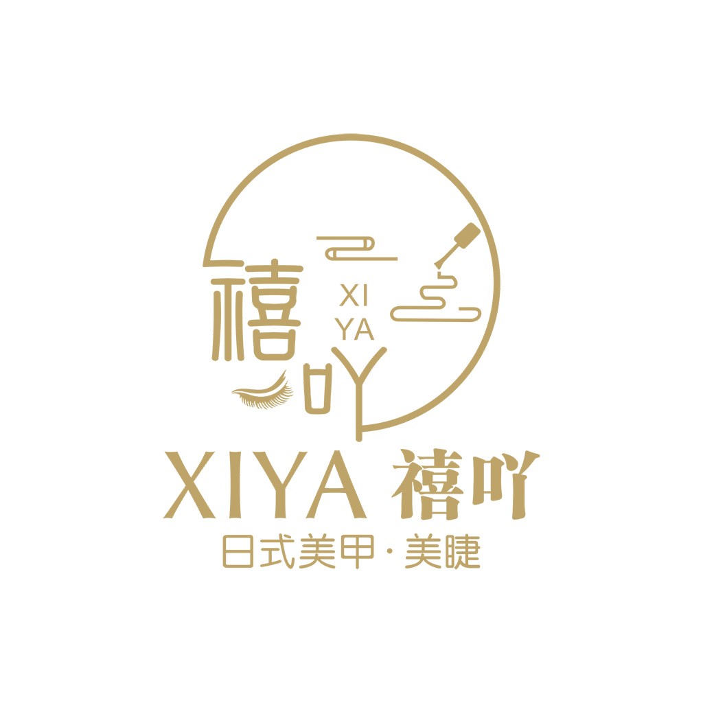 简约优雅的美甲美睫logo设计