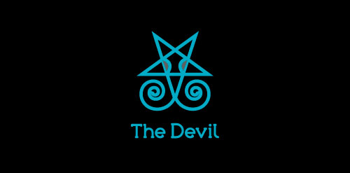 神秘符号logo设计:恶魔与螺旋