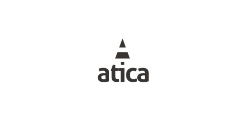简洁现代的Atica品牌logo设计