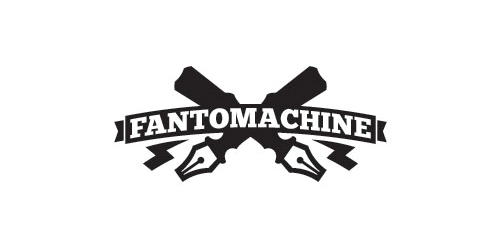 Fantomachine Logo设计:创意文字与符号结合