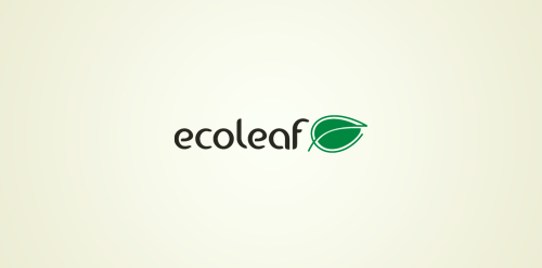 简约环保logo设计：Ecoleaf