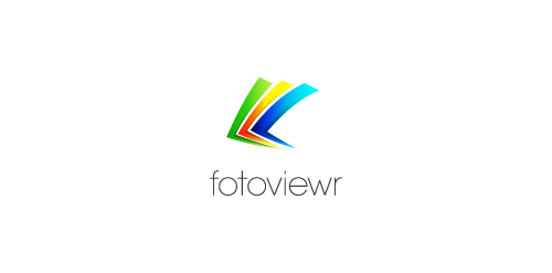 简约色彩渐变logo设计