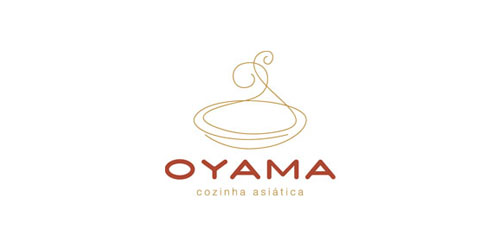Oyama Logo Design: 亚洲美食餐厅品牌标识