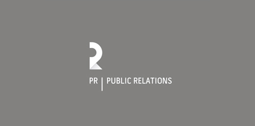 简洁现代PR公共关系logo设计