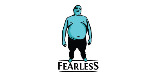 简约风格的'Fearless'品牌logo设计