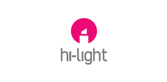 简约现代的'hi-light'品牌logo设计