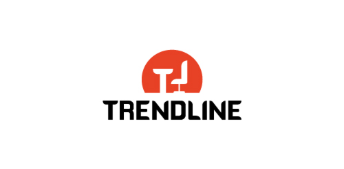 趋势线logo设计：简洁现代标识