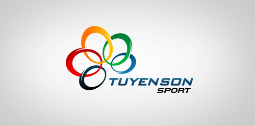 奥运五环主题运动品牌logo设计