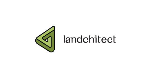 绿色三角形logo设计:简洁现代风格