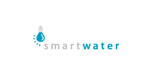 Smart Water Logo设计:智能水滴创意