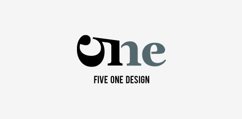 简约现代风格的Five One Design Logo设计