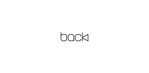 简约线条设计的'back'logo设计