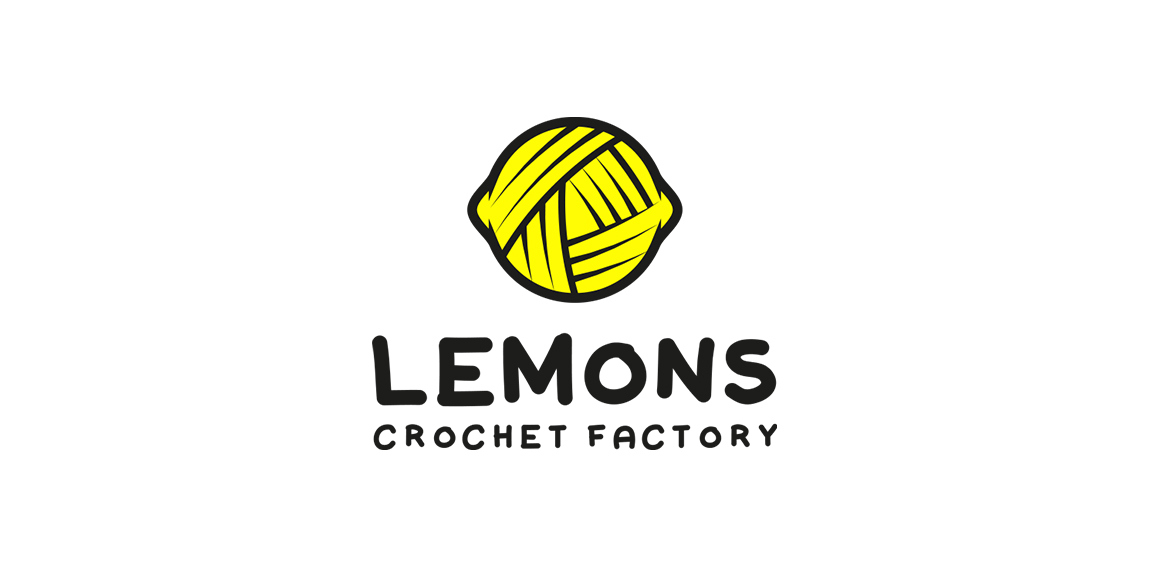 柠檬钩针编织厂logo设计