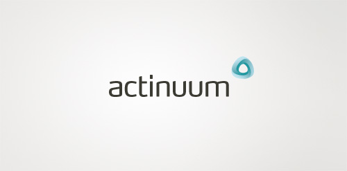 简约现代风格的actinuum logo设计