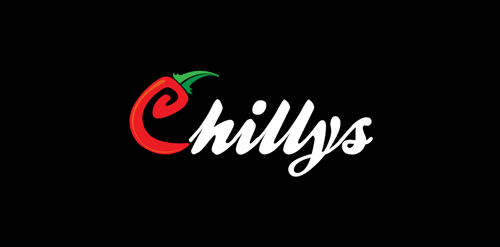 Chillys logo设计:辣椒创意标志