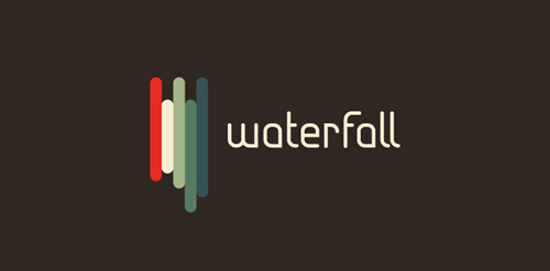 简约现代风格的Waterfall Logo设计