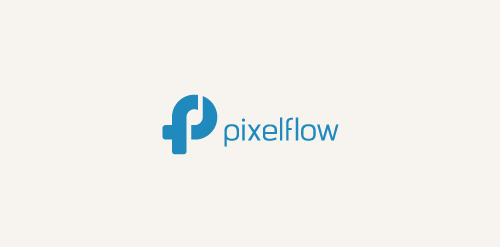 Pixelflow logo设计:简洁现代的视觉传达