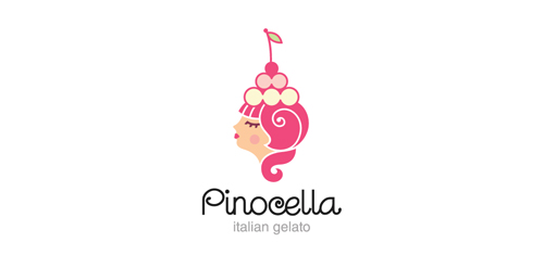 创意冰淇淋店logo设计:意大利冰淇淋品牌