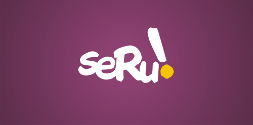 Seru Logo设计:创意字体与色彩搭配
