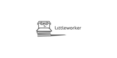 简约风格的Littleworker logo设计