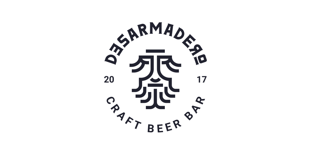 简约风格啤酒酒吧logo设计