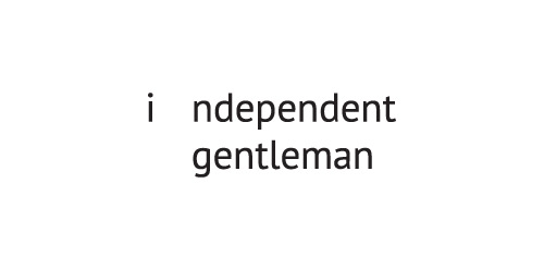 简洁现代的i ndependentgentlemanman logo设计