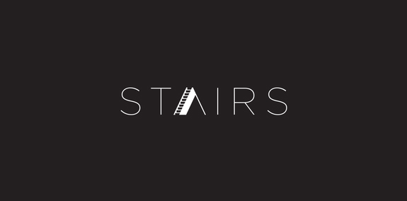 简约风格的楼梯logo设计