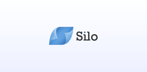 蓝色渐变叶形logo设计