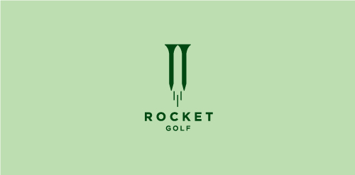 火箭高尔夫logo设计