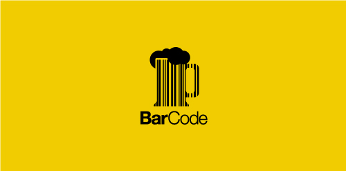 简约线条设计的BarCode logo设计