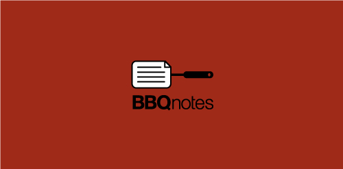 BBQnotes logo设计:简洁烧烤主题标识